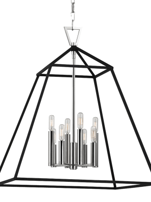 Hudson Valley Lighting Webster 8-bulb Pendant - Polished Nickel