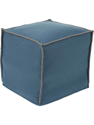 Simon Pouf Denim/sea Foam