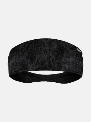 Scratched Black Gray Headband