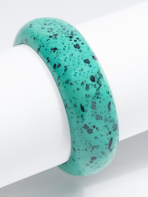 Turquoise Speckle Resin Bangle