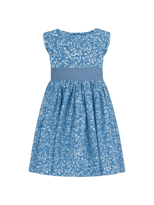 Bloomsbury Girls Celebration Dress - Periwinkle Blue