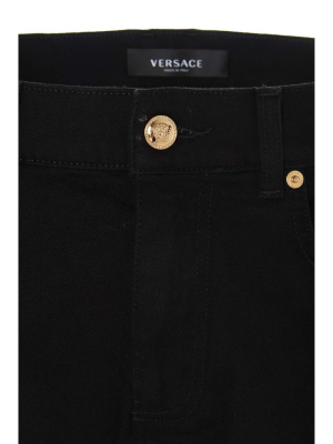 Versace Medusa Embroidered Jeans