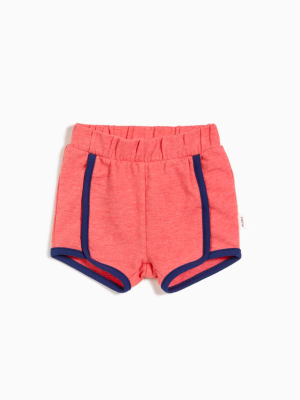 Miles Infant Sandlot Rouge Retro Shorts - Red