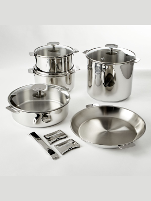 Cristel Mutine 12-piece Set With Stainless Steel Handles