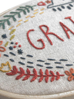 Little Truths Embroidery Kit - Gratitude