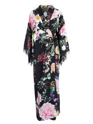 P.a.r.o.s.h. Floral Printed Belt Waisted Dress