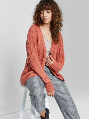 Women's Cable Knit Cardigan - Wild Fable™