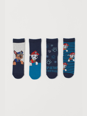 4-pack Patterned Socks