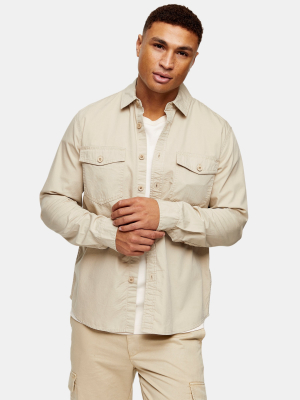 Stone Two Pocket Overshirt