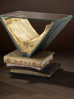 Eichholtz Old Books Side Table - Multi-colored