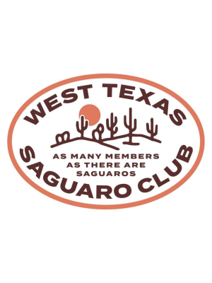 Texas Saguaro Club Sticker | Sendero Provisions Co.