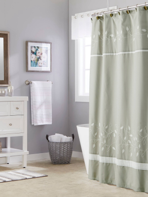Kent Fabric Shower Curtain Moss Green - Saturday Knight Ltd.