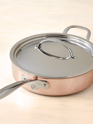 Williams Sonoma Thermo-clad™ Copper Covered Sauté Pan With Helper Handle