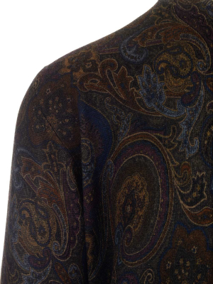 Etro Paisley Print Knit Round Neck Jumper