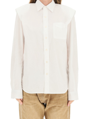 R13 Padded Shoulders Buttoned Shirt