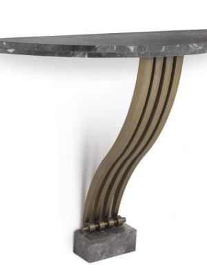 Eichholtz Renaissance Console Table - Bronze & Gray