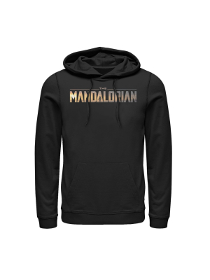 Men's Star Wars The Mandalorian Silhouette Logo Pull Over Hoodie