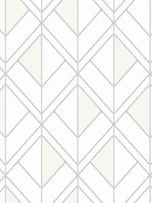 Diamond Shadow Wallpaper In White And Grey From The Geometric Resource Collection By York Wallcoverings