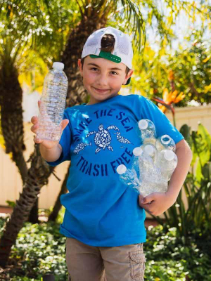 Make The Sea Trash Free Eco Kids Tee