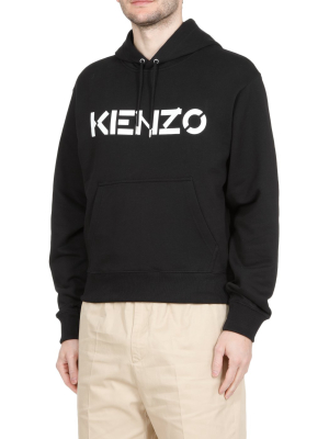 Kenzo Logo Print Hoodie