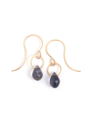 Iolite Single Drop Earrings