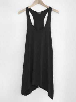 Black Flowy Tank Dress