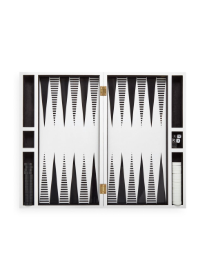 Op Art Lacquer Backgammon Set