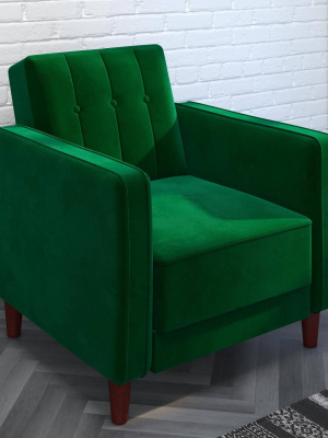 Isabella Tufted Velvet Accent Chair - Room & Joy