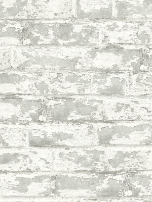 Soho Brick Peel-and-stick Wallpaper In Calcutta From The Luxe Haven Collection By Lillian August