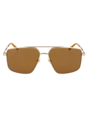 Gucci Eyewear Gg Lens Aviator Sunglasses