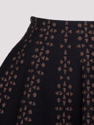 Alaïa Floral Jacquard Mini Skirt