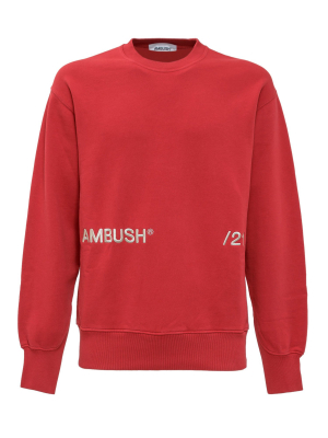 Ambush Logo Embroidered Crewneck Sweatshirt