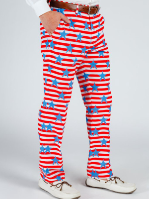 The Nautical Lad | Usa Big Knit Printed Party Pants