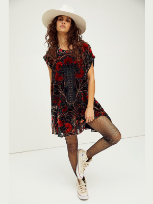 Strawberry Fields Velvet Mini Dress