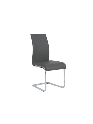 Set Of Four Epifania Side Chairs In Grey