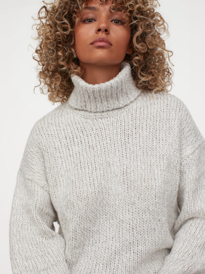 Chunky-knit Turtleneck Sweater