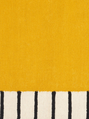 Suzanne Flat-weave Rug, Yellow