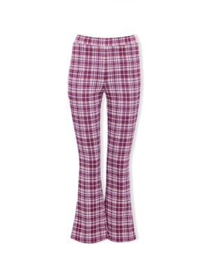 Plaid Flare Pants