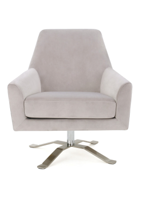 Ailis Modern Swivel Club Chair - Christopher Knight Home