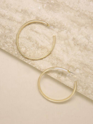 Your Essential 18k Gold Plated Hoop Earrings