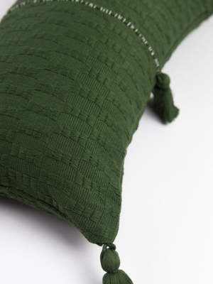 Antigua Pillow - Forest Solid