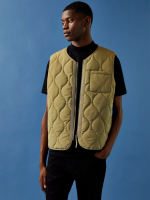 Khaki Quilted Vest