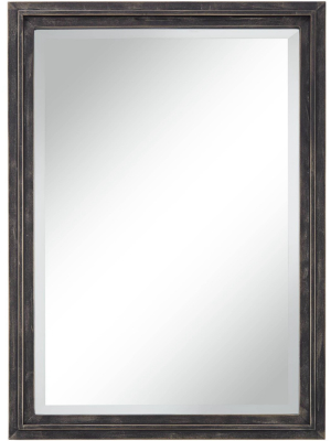 Uttermost Bartlet Staggered Bronze 24" X 34" Framed Wall Mirror