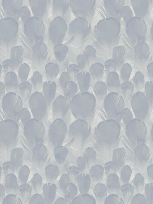 Feathers Wallpaper In Lavender From The Natural Opalescence Collection By Antonina Vella For York Wallcoverings