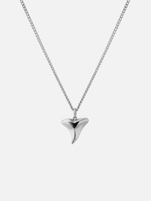 Shark Tooth Necklace, Sterling Silver
