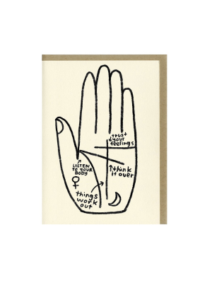 Palm Reader Greeting Card