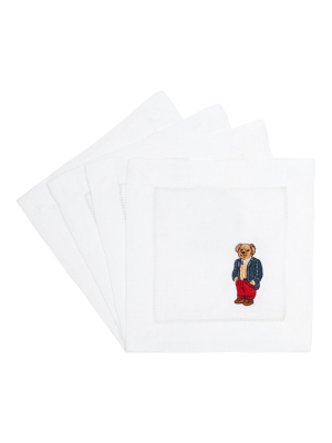 Polo Bear Cocktail Napkin Set