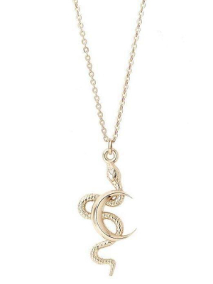 Talon Nyc <br> Snake & Moon Pendant Necklace