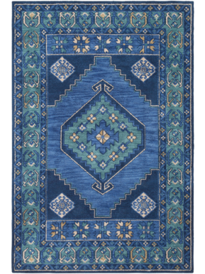 Arabia Rug In Navy & Denim