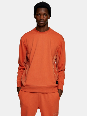 Topman Ltd Rust Cargo Tracksuit